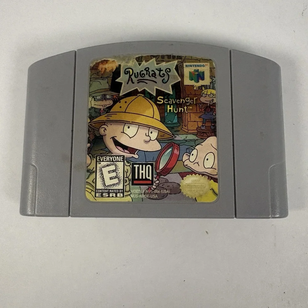 Rugrats: Scavenger Hunt (Nintendo 64, 1999) N64 Tested Working Authentic